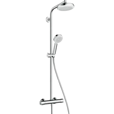 Душова система з термостатом для настінного монтажу  Hansgrohe Crometta Showerpipe 160 1jet (27264400)